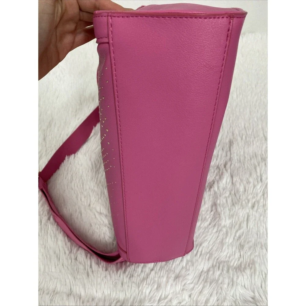 Juicy Couture Lovely Day Tote Crossbody Shoulder Bag Leather Purse Wallet Pink